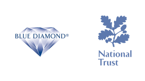 Blue Diamond and National Trust Combined Logo